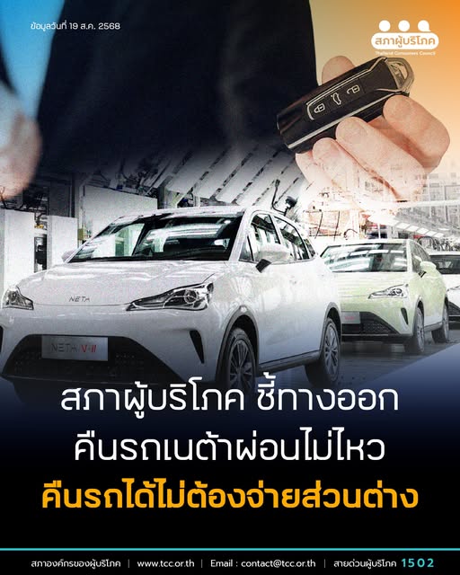 ชี้ทางออกคืนรถเนต้า ผ่อนไม่ไหว คืนรถได้ไม่ต้องจ่ายส่วนต่าง